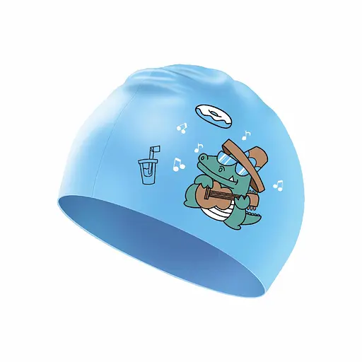 Дитяча Шапочка для плавання 8-12 років Renvo Levico JR Блакитний OSFM (1SC500-06) - фото 1