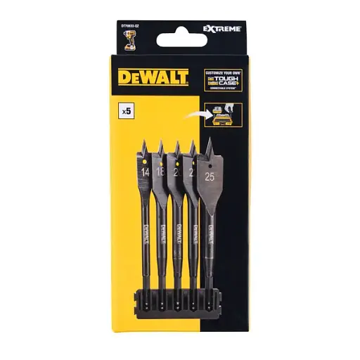 Касета з перовими свердлами DeWalt Extreme Impact по дереву 6 шт. (DT70833)