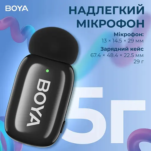 Мікрофон Boya mini-18 TRS for camera Black (mini-18) - фото 7