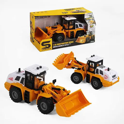 Машина спецтехники Экскаватор, JS129-1, звук, подсветка, инерция, резиновые колеса