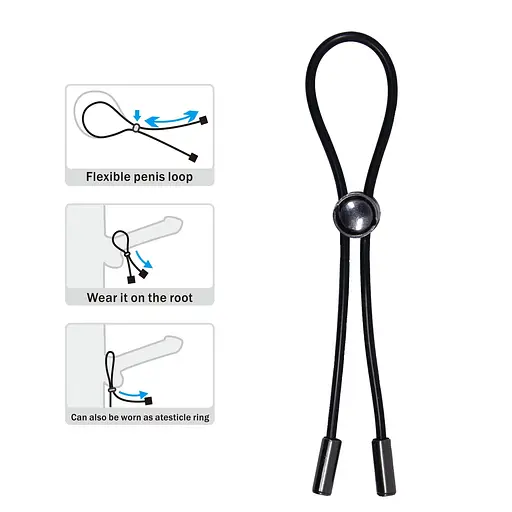 Ерекційне кільце Pretty Love Delay Magic Ring 26 см чорний - фото 3