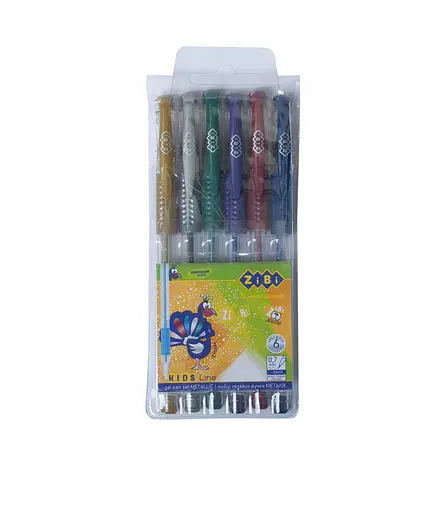 Набор гелевых ручек Metallic, 6 цветов, 6 шт.