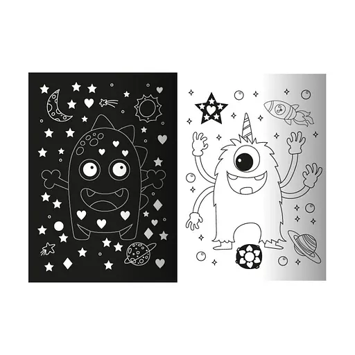 Дитяча книжечка з неоновими стікерами "Королівство монстрів" Апельсин РМ-69-03 - фото 3