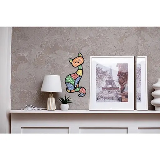 Набір для скляної мозаїки "Кіт" Mosaaro MA3002 кришталеве скло - фото 2