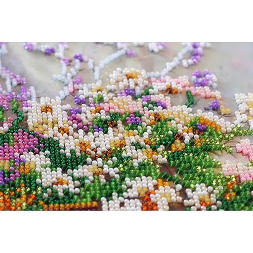 Набір-міді для вишивання бісером "Ніжний букет" AMB-035 20х20 см - фото 5