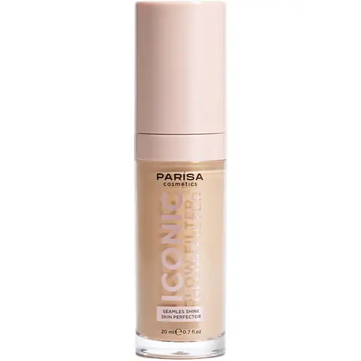 Тональное основание-флюид Parisa Iconic Glow Filter с эффектом сияния 20 мл тон № 604 Warm ivory  - фото 1