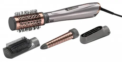 Фен-щетка BaByliss 1000 Вт, 2 режима, ионизация, холодный обдув, керамика, серый - фото 7