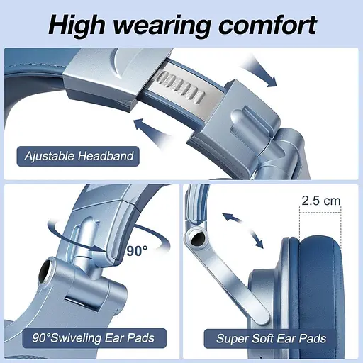 Професійні навушники OneOdio A70D Pro безпровідні синій - фото 9