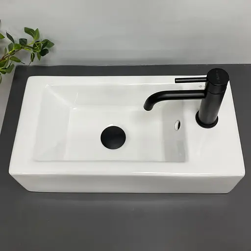 Умивальник VBI Anzi L white накладний підвісний VBI-015619, Білий - фото 1