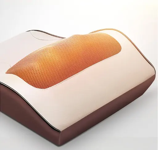 Массажная подушка Jinkairui R7-1 Mini Vibration Массажер для шеи и спины (6 кнопок 16 пальцев) - фото 8