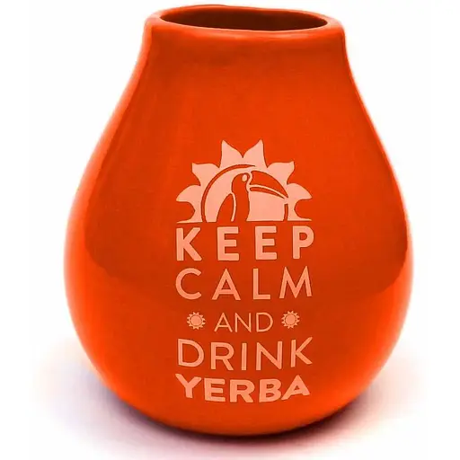 Калебас керамический Keep Calm Кофейный 350 мл - фото 7