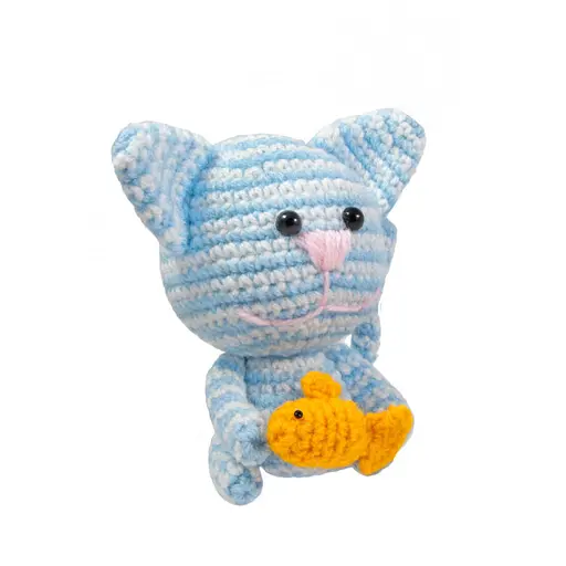 Детский набор для творчества "Котик" BK-005 вязание крючком - фото 2