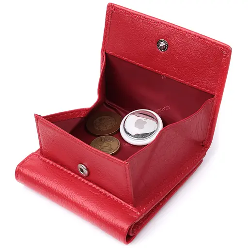 Кожаный женский кошелек ST Leather 10х9.8х2 см acs0029424 - фото 6