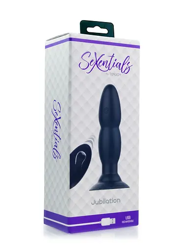 Анальна пробка Toy Joy SeXentials Jubilation Plug 14 см (чорний) - фото 5