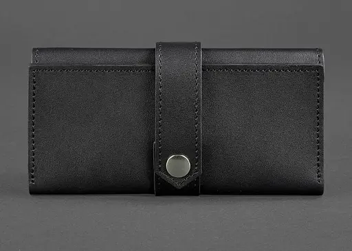 Шкіряне портмоне 3.0 чорне Krast - фото 1