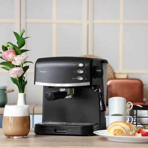 Эспрессо кофеварка Magio Mg-963 950W 15 бар с трубкой-капучинатором - фото 3