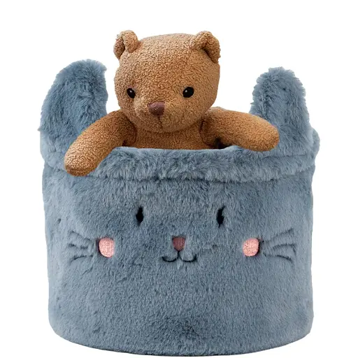 Кошик для зберігання Kite Cute Cat 20х16 см плюшевий (K24-3100S-2)  - фото 3