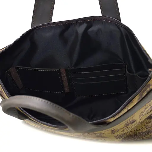 Кожаная мужская сумка TARWA 34х24х1 см sum0026089 - фото 6