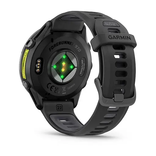 Смарт-годинник Garmin Forerunner 970 з вуглецево-сірим титановим безелем DLC, чорним корпусом і чорним ремінцем - фото 3