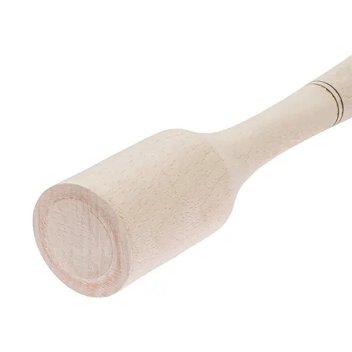 Толкушка картофелемялка фигурная средняя для картошки деревянная 24 см, Woodly Бежевый 86783 - фото 5