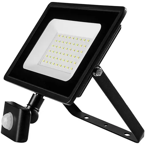 Neo Tools Прожектор, 4000 люмен, 50Вт, 220 В, SMD LED, датчик руху, кабель 0.15 м без вилки, алюміній, IP65