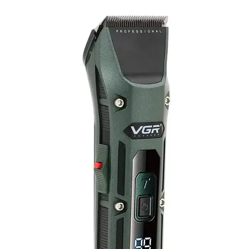 Акумуляторна машинка для стрижки VGR V-696 Professional 4 led display - фото 4