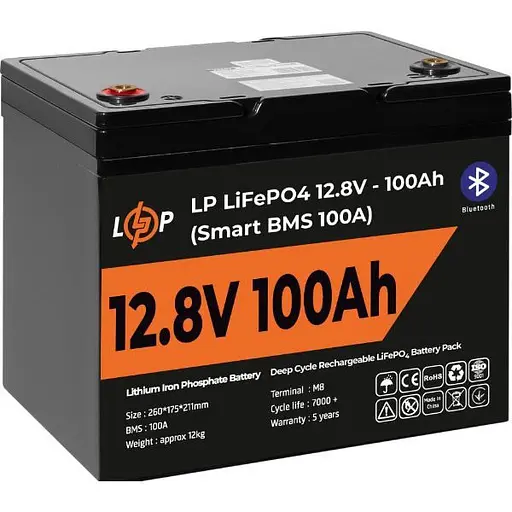 Источник бесперебойного питания (ИБП) LogicPower B1000 + LiFePO4 батарея 12.8V - 100Ah Smart BMS BT (20481) [110282] - фото 8