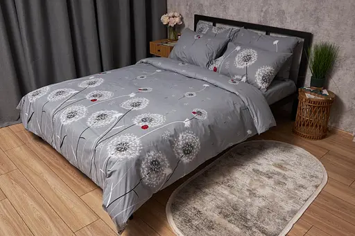 Комплект постільної білизни Moon&Star Бязь Gold Люкс Ladybug King Size 220x240 наволочки 4х50х70 - фото 1