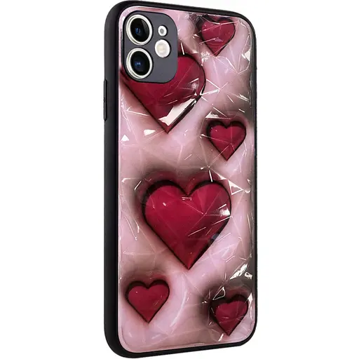 Чохол Epik TPU+PC Prisma Plushie для Apple iPhone 11, 6.1 Hearts - фото 1