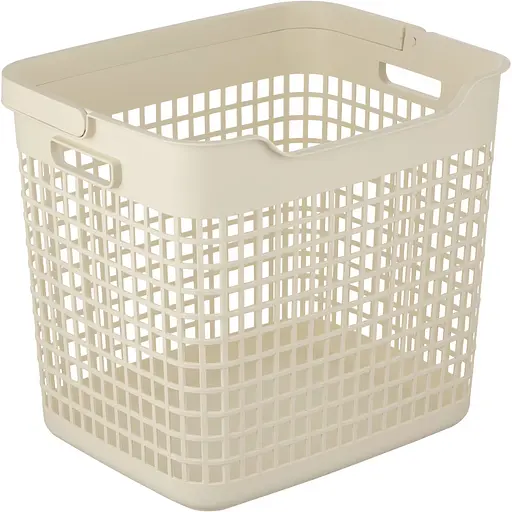 Корзина для белья Ardesto пластик PP 38x29.5x33 см 26 л бежевая (ARHC2402BG) - фото 3