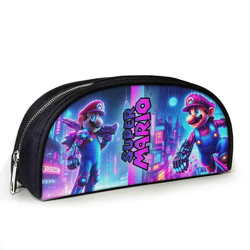 Пенал шкільний з принтом Супер Маріо 23х10х8 см з принтом для хлопчика (3817)