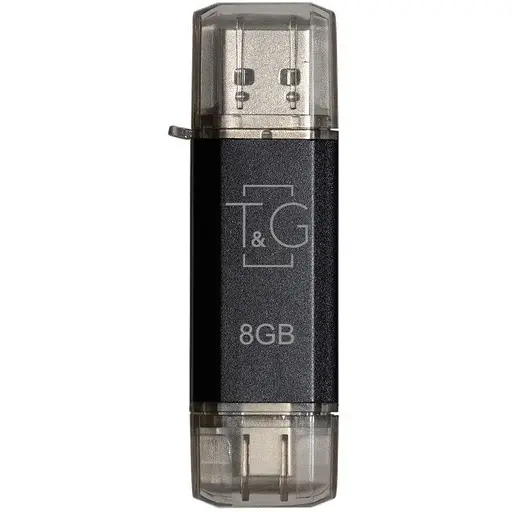 Флеш накопичувач USB 8Gb T&G Star TG009TC чорний Type-C / USB 2.0 (TG009TC-8GBK) - фото 1