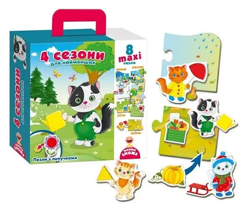 Игра-пазл с липучками 4 сезона (укр)