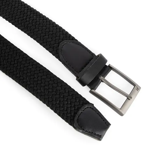 Ремень-резинка мужской JK-35001 (110 см) черный плетеный - фото 2