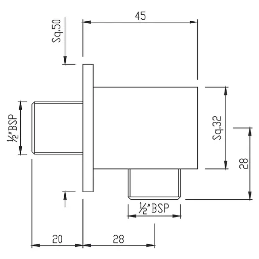 Шланговое під'єднання Jaquar SHA-CHR-1195S, Хром - фото 2
