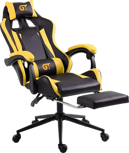 Геймерское кресло GT Racer черное с желтым (X-2323 Black/Yellow) - фото 4