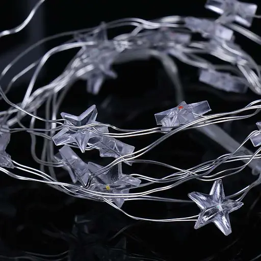 Светодиодная гирлянда LED City капля росы 2 м 20 led батарейка - фото 3