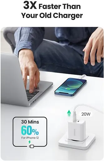 Зарядний пристрій адаптер живлення Ugreen Ugreen CD243 USB-C Fast Charger 40 W (10343) - фото 3