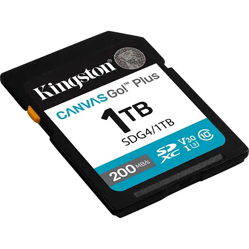 Карта памяти Kingston SDXC Canvas Go! Plus 1TB Class 10 UHS-I U3 V30 (SDG4/1TB) (139175) - фото 2