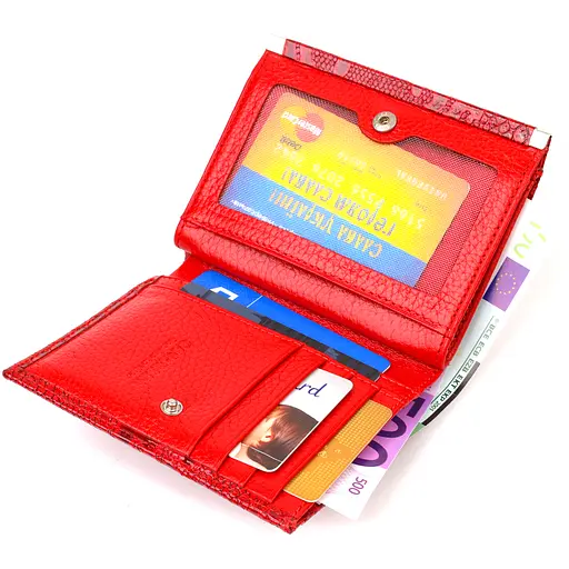 Женский кожаный кошелек Canpellini 12х9.8х1.5 см acs0025493 - фото 4