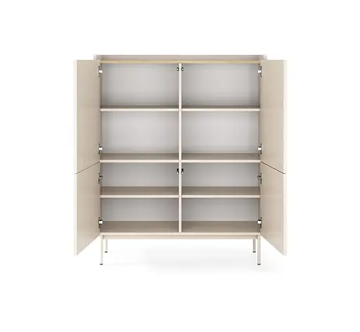 Комод високий Perfect Home Левел / Level 4-дверний 4D/103 Беж/дуб сканді (PFH-091157) - фото 2