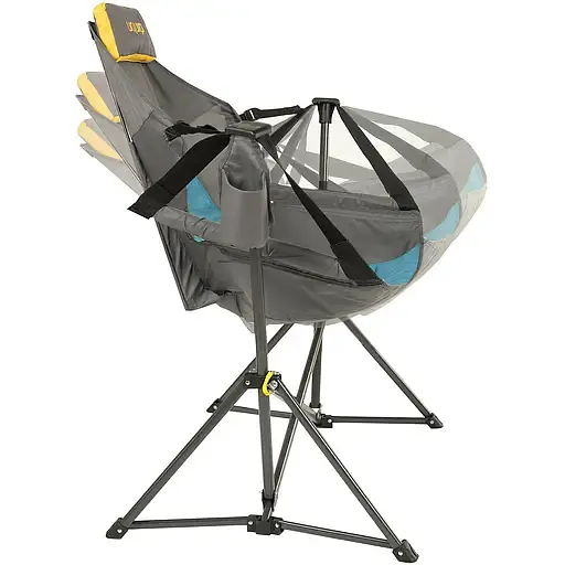 Кресло раскладное Uquip Rocky серое с голубым (244027) - фото 5