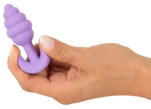 Анальна пробка Cuties Mini Butt Plug 7.5 см (фіолетовий) - фото 6