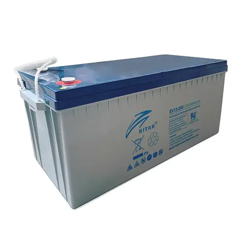 Тяговый аккумулятор RITAR EV12-200,12V 200Ah, M8 ( 522 х 240 х 219(224) )
