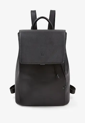 Женский кожаный рюкзак Kim черный краст - фото 4