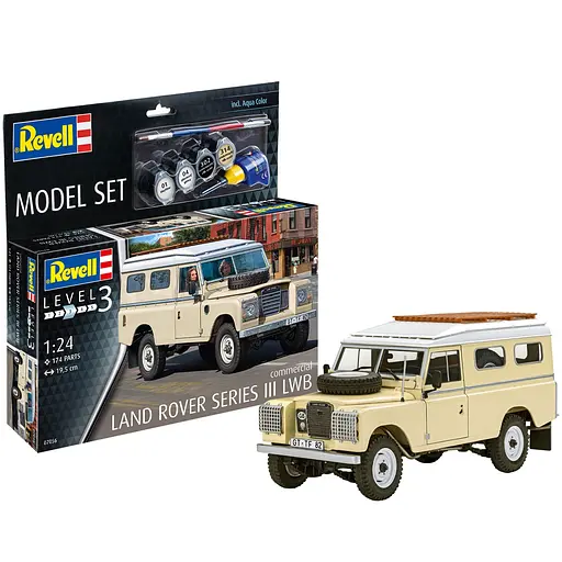 Сборная модель-копия Revell Автомобиль Land Rover Series III LWB 1:24 (RVL-67056) - фото 1