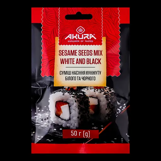 Смесь кунжута Akura Белый и черный 50 г