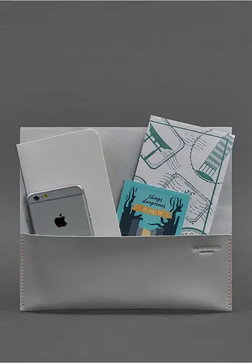 Кожаный женский тревел-кейс Voyager 1.0 Серый с розовым - фото 3