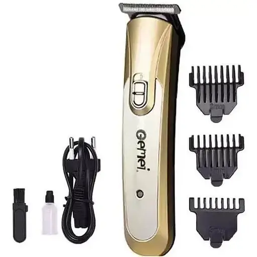 Професійна бездротова акумуляторна машинка ProGemei GM 6057 тример для стриження волосся металік - фото 1