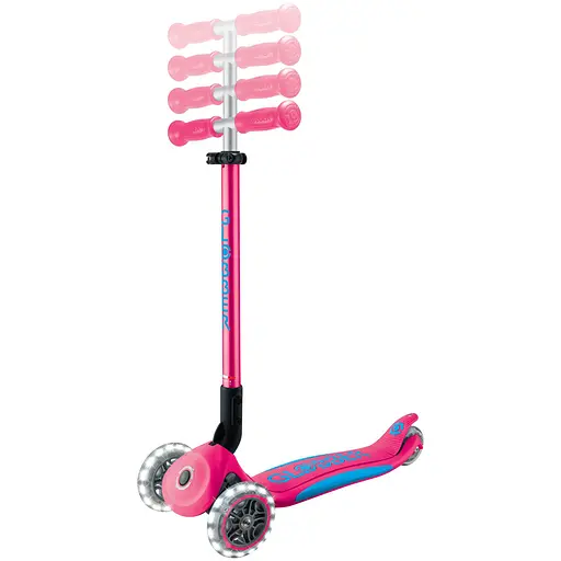 Самокат Globber Elite Lights 3+ колеса з підсвіткою 50 кг фуксія (439-610-3) - фото 13